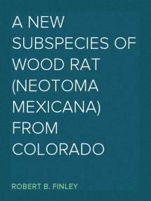 A New Subspecies of Wood Rat (Neotoma Mexicana) From Colorado